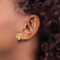 thumbnail image 3 of Primal Gold 14 Karat Yellow Gold Love Knot Post Earrings, 3 of 4