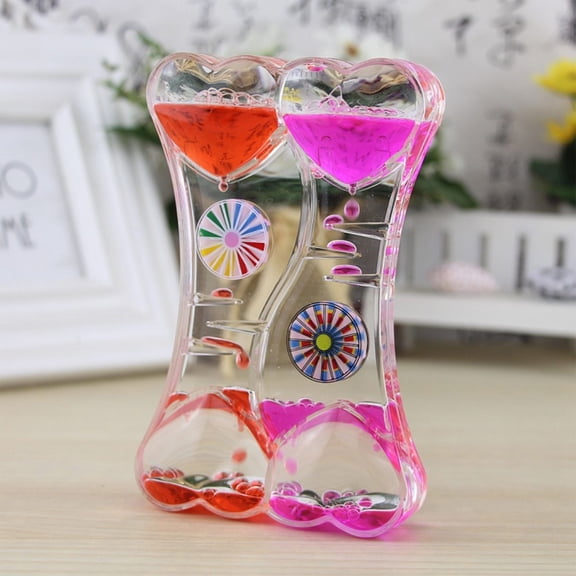 Liquid Motion Bubbler,2 Pack Kids and Adults Relax Sensory Toys,Stress Relief Fidget Water Timers,Colorful Hourglass,ADHD Anxiety Autism Activity,Home Office Desk Decor