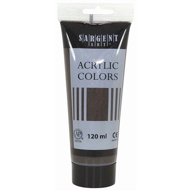 SARGENT ART 120ML TUBE ACRYLIC RAW UMBER