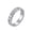 Silver, variant on Women's Tulip Flower Rings Stainless Steel Exaggerated Band Jewelry Silver Size 7