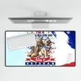 thumbnail image 4 of I'm a French Bulldog Dad and a Veteran, Nothing Scares me Happy Father's Day Desk Mat Full Keyboard Mouse Pad Dog Lover Gifts Large Mousepad - 00006, 4 of 5
