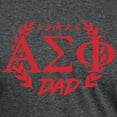 thumbnail image 3 of CafePress - Alpha Sigma Phi Greek Dad Cardinal T Shirt - Mens Tri-blend T-Shirt, 3 of 4
