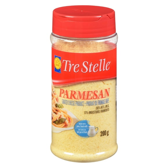 Tre Stelle Grated Parmesan Cheese Product Shaker, 200g