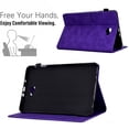 thumbnail image 3 of Allytech Case for Samsung Galaxy Tab A 10.1 inch 2016 Model (SM-T580/ SM-T585/ SM-T587), Auto Sleep Wake Smart Card Slots Pen Holder Magnetic Snap Flip Stand PU Leather Case, Purple, 3 of 10