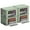 Teal, variant on Sorbus Jumbo Storage Bins with Metal Frame Stackable Foldable Clothes Organizer Bags Oxford Fabric & Clear Window & Handles- 4Pk