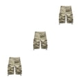 thumbnail image 3 of Pantalones cortos informales para hombre Sonducket con múltiples bolsillos negro Caqui, 3 of 6
