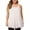 White, variant on QUINDOS Womens Tops White Cotton Summer Ribbed Fashion Chiffon Sleeveless Vest Ladies Camis Solid Tank Tops Womens Tank Tops