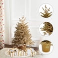 thumbnail image 2 of 3Ft Gold Branches Artificial Christmas Tree with Battery-Op Lights & Gold Pot, 2 of 12