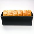 thumbnail image 2 of Black Loaf Pan with Cover Non Stick Bread Baking Mould Toast Mold Bakeware for Home (750g), 2 of 10