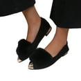 thumbnail image 3 of Sngxgn Women's Flat Shoes Soft Sole Comfort Ballet Flats Casual Walking Shoes Flats Single Shoes(Black,37), 3 of 7