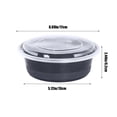thumbnail image 3 of Taotanxi Packaging Box Circular Lunch Box Food Grade Fast Food Box Lunch Box With Lid That Can Be Refrigerated Or Microwave Heated, 3 of 6
