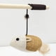 thumbnail image 5 of 1 varita de juguete para gatos, varita de juguete de madera natural para gatos con palos de plata para gatos, varita de plumas de gato interactiva para gatos de interior, juguete de poste de gato, 5 of 5
