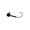 Black, variant on 6th Sense Dome Jig Head Ned Rig Finesse Fishing Jig Head with Dome-Shaped Head for Upright Presentation