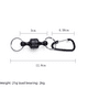 thumbnail image 4 of Hebilla para colgar en la pesca, hebilla magnética para montañismo al aire libre, hebilla para colgar rápidamente, cuerda inalámbrica para mano perdida, hebilla retráctil de fuerza magnética fuerte, 4 of 6