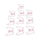 thumbnail image 5 of Clips de oficina, 100 unidades de clips de papel con forma de papel, lindos clips de papel ultra sensibles, 5 of 9