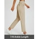 thumbnail image 4 of Pantalones BALEAF de golf elásticos para mujer, cintura alta, color caqui, talla M, 4 of 7