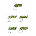 thumbnail image 3 of Wweixi Keychains Letter Cartoon Cute Fashionable Key Rings Simple Style Durable Convenient Lovely Pendant Buckle Men Car 7051-05 ,7051-05 5Set, 3 of 6