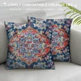 thumbnail image 3 of Creowell  Antique Turkish Hereke Rug Print Boho Throw Pillow Cover Double Sided Decorative Soft Throw Pillow Case Cushion Case for Home Decor Living Room Bed Couch Car,Multi-Size, 3 of 5