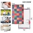 thumbnail image 6 of Yayeee 2 Pack Hand Towels for Bathroom 100% Cotton 16" x 28" Soft Absorbent Kitchen Towel, Red and Purple Plaid Pattern, 6 of 7