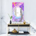 thumbnail image 4 of DESIGN ART Designart 'Spacy Dimensions 6' Mid-Century Mirror - Printed Wall Mirror 23.7 in. wide x 31.5 in. high, 4 of 5