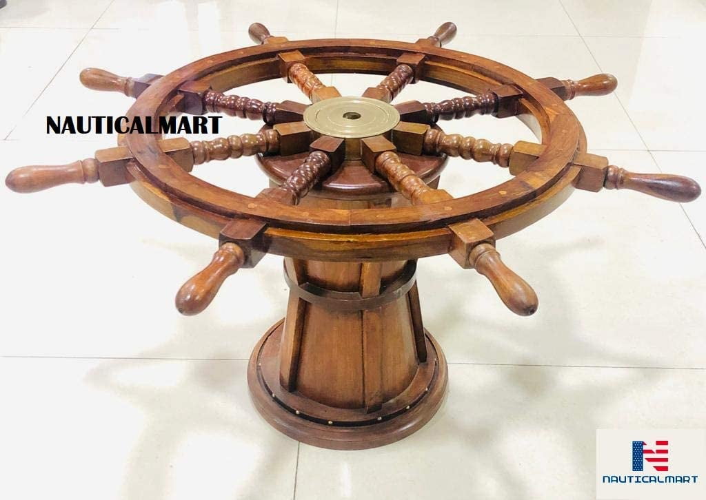 Nautical Ships Wheel Coffee Table by NauticalMart