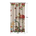thumbnail image 5 of Red Mushroom Frog Light Pattern Shower Curtain 36"x72" ,Bathroom Decorative Shower Curtains Set with 12 Hooks,Modern Waterproof Washable Shower Curtain, 5 of 6