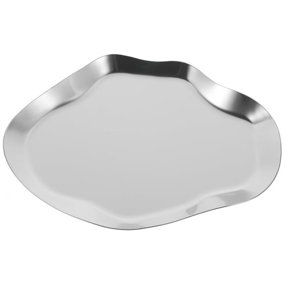 Soimiss Jewelry Organizer Tray Silver Decorative Ring Dish 1Set for Women