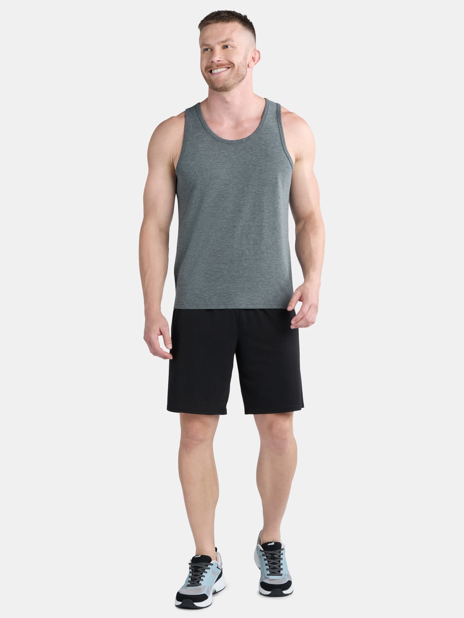 Athletic Works Men's and Men's Big & Tall Tri-Blend Tank Top, Sizes XS-4XLT