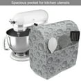 thumbnail image 2 of Grey Stand Mixer Cover, Small Large Bubbles Pattern Water Liquid Pure Freshening Monochrome Aquatic Raindrops Design, Kitchen Appliance Organizer Bag Cover with Pockets, 5 Quarts, Grey, by Ambesonne, 2 of 4
