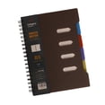 thumbnail image 2 of Spiral Notebook - 4 Subject Notebook, College Ruled Notebook with Dividers Pocket, Tabs Label, for Writing Journal, Home & Office Supplies, 7.5"X10"(Coffee), 2 of 5