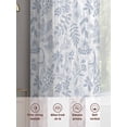 thumbnail image 6 of Light Blue Dandelion Sheer Curtains 72 Inch Length 2 Panels Set, Spring Flowers Modern Minimalist Voile Window Treatment Rod Pocket Curtains Sheers Drapes for Bedroom/Living Room/Kitchen 52"x72"x2, 6 of 7