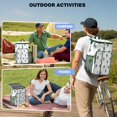 thumbnail image 4 of Travel Cooler Bag - White Christmas Tree Pattern Camping Beer Cooler Backpack with Bottle Opener- Waterproof Insulated Picnic Backpacks - Cooler Bag for Beach, 4 of 6