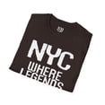thumbnail image 4 of NYC Where Legends Are Born: NY Vibe Official Logo Unisex Softstyle T-Shirt, 4 of 4