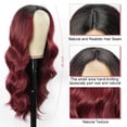 thumbnail image 4 of DOPI Long Copper Red Auburn Wig for Black Women 26 Inch Wavy Wig Natural Looking Synthetic Middle Part Curly Wavy Wig for Daily Party Use Heat Resistant Fiber Wig, 4 of 6