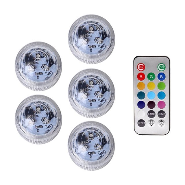 LED Floating Pool Lights, RGB Submersible Light, IP68 Waterproof Remote Controlled Underwater Lamp, Pool Accessories ,Easy to Install