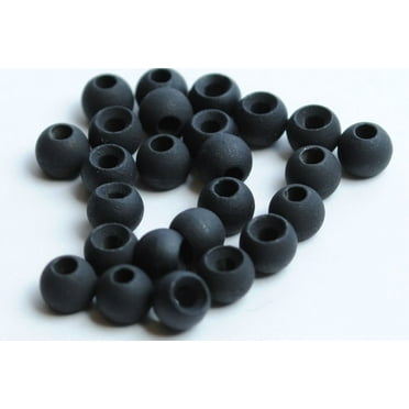 Fly Tying Materials PATIKIL Fly Tying Tungsten Beads, 70 Pcs 2.5mm / 0.1 Inch Tungsten Slotted Bead Round Ball For Fly Tying Jig Hooks Fishing Materials, Gold Tone Fishing Jigs