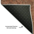 thumbnail image 3 of Addison Rugs Mayfield Washable Transitional Patchwork Salmon Round Rug, 8' x 8', 3 of 5