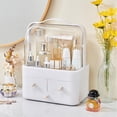 thumbnail image 6 of XiYing Large Capacity Cosmetic Organizer with Transparent Lid and Handle, Desktop Makeup Storage Case for Travel, 13.3X10.2X7 Inches, 1-Pack, 6 of 6
