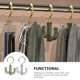 thumbnail image 4 of KAKOWELY 2Ud Colgador Giratorio 360 Grados Para Corbatas Cinturones Pañuelos Organizadores Para, 4 of 7