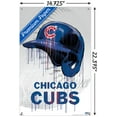thumbnail image 3 of MLB Chicago Cubs - Drip Helmet 20 Wall Poster with Push Pins, 14.725" x 22.375", 3 of 3
