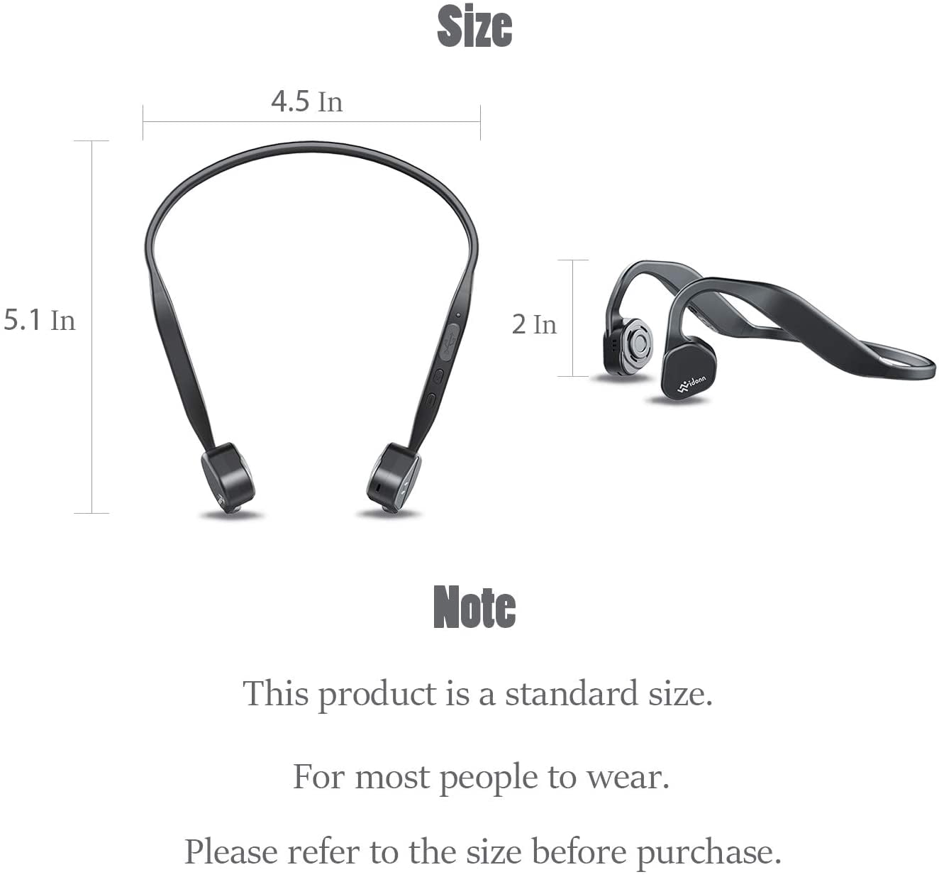 Bone Conduction Headphones Bluetooth V5 