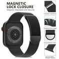 thumbnail image 4 of ALMNVO 1/2Pack Milanese Loop Bands Compatible with Apple Watch Bands and Case 44mm 38mm 42mm 40mm Stainless Steel Strap Meshl Metal Wrist and TPU Protective Cover Bumper for iWatch Series SE 6 5 4 3 2, 4 of 12