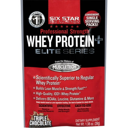 Iovate Health Sciences Six Star Elite Series Whey Protein Plus, 1.38 oz