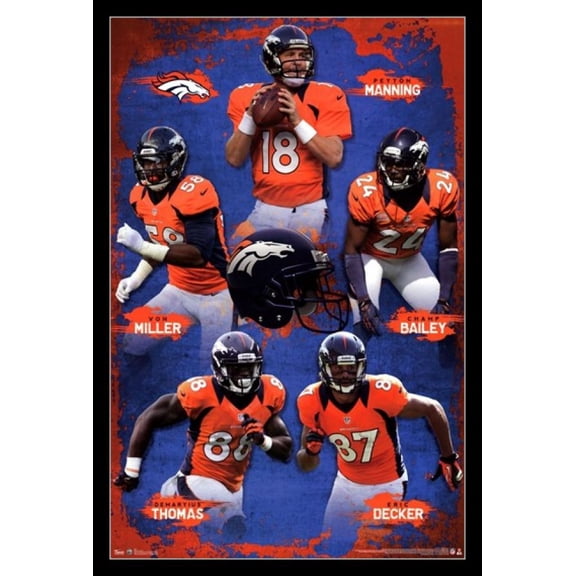 Denver Broncos - Team 2012 Laminated & Framed Poster Print (24 x 36)