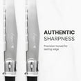 thumbnail image 3 of JS Gourmet Laguiole Steak Knives Set of 4, Stainless Steel Serrated Blade Edge French Steak Knives, 3 of 7