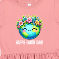 thumbnail image 4 of Inktastic Happy Earth Day Flowered Girls Toddler Dress, 4 of 5