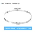 thumbnail image 2 of Uxcell Hose Clamp, 6 8/9" to 7 3/4" Adjustable Stainless Steel Worm Gear Hose Clamps for Fuel Line Plumbing, 6 Pack, 2 of 7