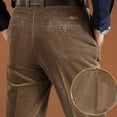 thumbnail image 3 of Dovford Men's Stretch Corduroy Pant (Classic and Straight Fit) Fleece Lined Pants Casual Stretch Dress Pants, 3 of 6