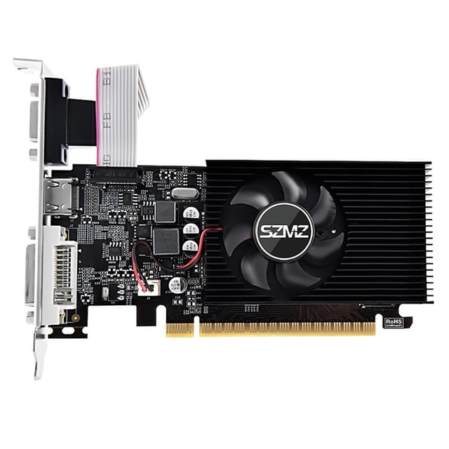 Tarjeta GT730 4GB DDR3 128Bit Gráficos con ventilador de refrigeración Gráficos para juegos para PC Ehuebsd Para estrenar
