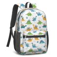 thumbnail image 2 of Dinosaur and Text White Pattern 17" School Backpacks for Teens,Waterproof Oxford Fabric,S-Shape Padded Straps for School,Travel,Hiking,Camping, 2 of 6